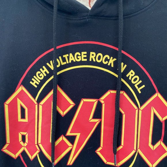 AC/DC High Voltage Rock N Roll Hoodie Sweatshirt NWOT Women s Size Medium - Picture 6 of 10